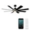 Modern Forms Fans Aura Indoor or Outdoor Smart Ceiling Fan 2700-3000-4000-5000K LED in Brushed Nickel/Matte Black FR-W2303-60L-BN/MB - alternate 1